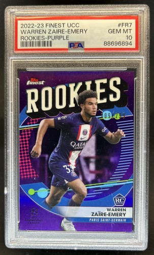 Warren Zaire-Emery 2022 Panini Finest Purple Refractor /299
