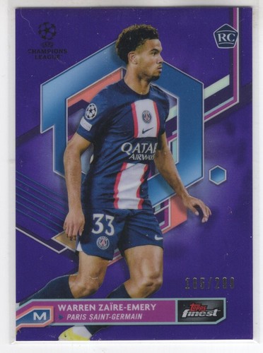Warren Zaire-Emery 2023 Topps Finest Purple Refractor /299