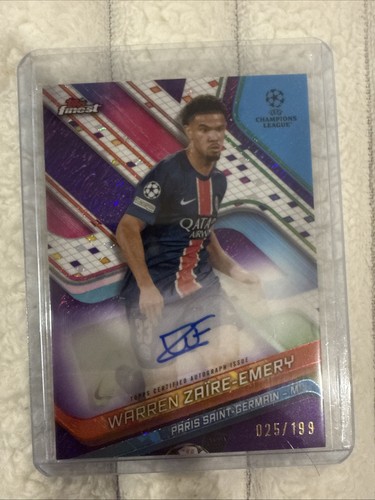 Warren Zaire-Emery 2024 Topps Finest Purple Shimmer /199