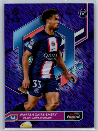 Warren Zaire-Emery 2023 Topps Finest Purple Shimmer /199