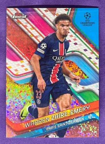 Warren Zaire-Emery 2024 Topps Finest Rose Gold Mini Diamond Refractor /50