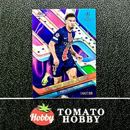 Warren Zaire-Emery 2024 Topps Finest UEFA Lava Purple Refractor /199