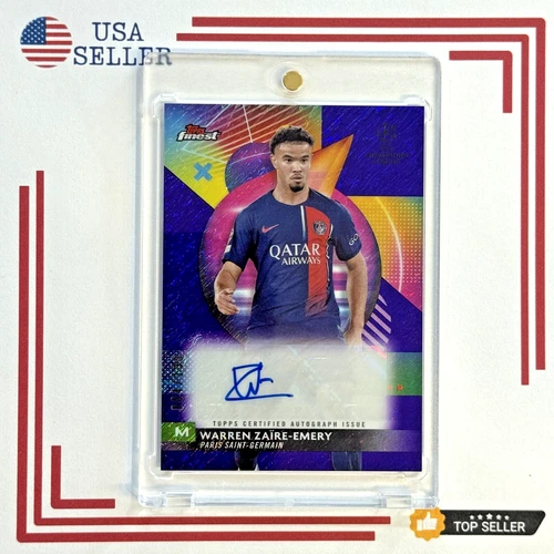 Warren Zaire-Emery 2023 Topps Finest Viola Shimmer Rifrattore /199
