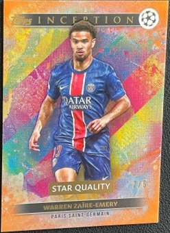 Warren Zaire-Emery 2024 Topps Inception Orange /5