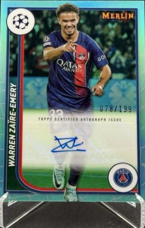 Warren Zaire-Emery 2023 Topps Merlin Chrome Teal Refractor /199