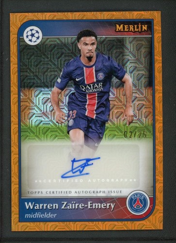 Warren Zaire Emery 2025 Topps Merlin Chrome /25