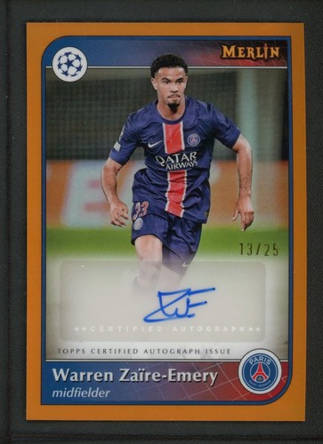 Warren Zaire-Emery 2025 Topps Merlin Chrome /25