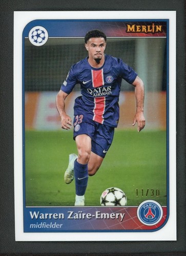 Warren Zaire-Emery 2025 Topps Merlin Chrome /30