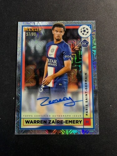 Warren Zaire-Emery 2023 Topps Merlin Chrome /99