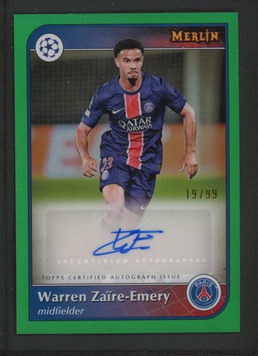 Warren Zaire-Emery 2025 Topps Merlin Chrome /99