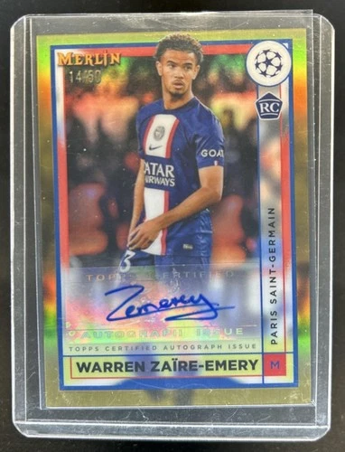 Warren Zaire-Emery 2022 Topps Merlin Chrome Gold /50