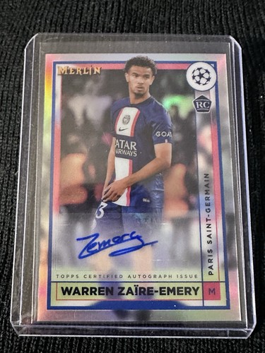Warren Zaire Emery 2022 Panini Merlin Chrome Holo