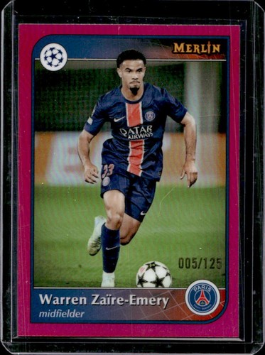Warren Zaire-Emery 2024 Topps Merlin Chrome Magenta Refractor /125