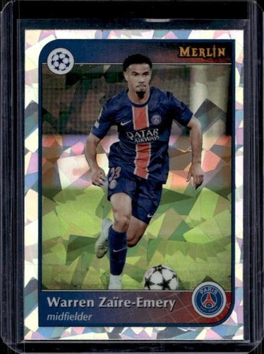 Warren Zaire-Emery 2024 Topps Merlin Chrome UEFA Atomic Refractor #33