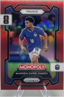 Warren Zaire-Emery 2026 Panini Monopoly Prizm Red Prizm #11