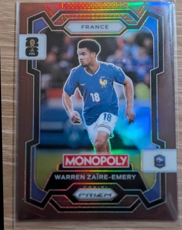 Warren Zaire-Emery 2023 Panini Prizm FIFA Monopoly Silver Prizm /299