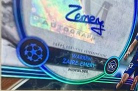 Warren Zaire-Emery 2023 Topps Museum Sapphire /75