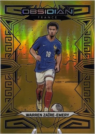 Warren Zaire-Emery 2023 Panini Obsidian Gold Flood /10
