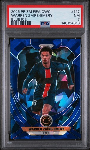 Warren Zaire-Emery 2025 Panini Prizm Blue Ice 148/175