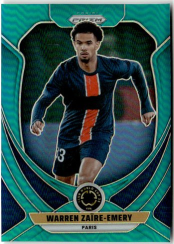 Warren Zaire-Emery 2025 Panini Prizm FIFA Club World Cup Aqua Prizm /99