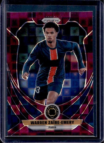 Warren Zaire-Emery 2025 Panini Prizm Copa Mundial de Clubes de la FIFA Purple Pandora /49