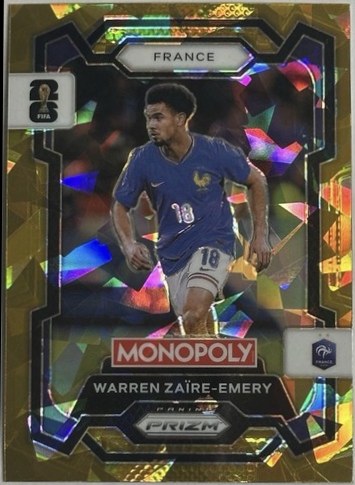 Warren Zaire-Emery 2026 Panini Prizm Gold Cracked Ice