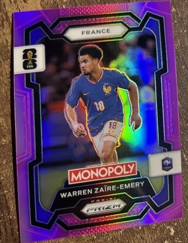 Warren Zaire-Emery 2026 Panini Prizm Monopoly FIFA World Cup Pink Prizm /199
