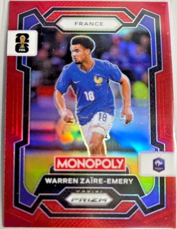 Warren Zaire-Emery 2026 Panini Prizm World Cup Red /11