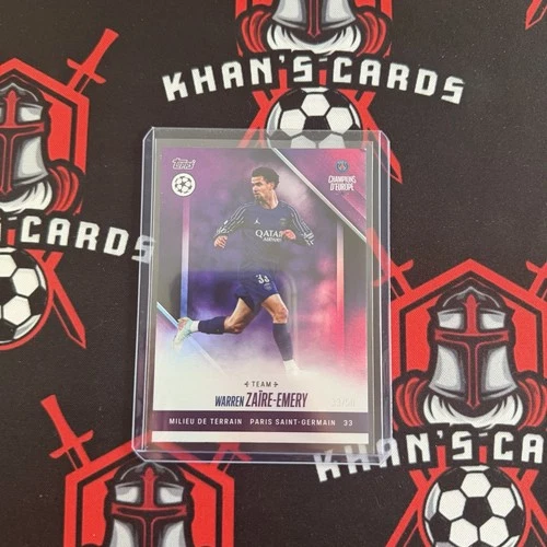 Warren Zaire Emery 2024 Topps PSG Champions D'Europe 33/50