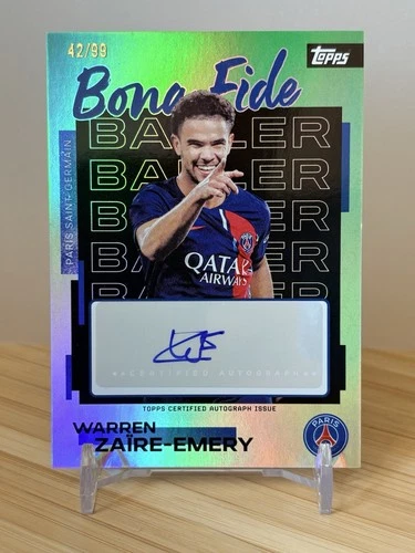 Warren Zaire Emery 2026 Topps PSG Team Set /99