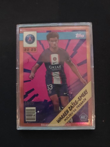 Warren Zaire-Emery 2022 Topps PSG Team Set Orange /25