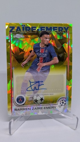 Warren Zaire-Emery 2024 Topps Sapphire Yellow /75