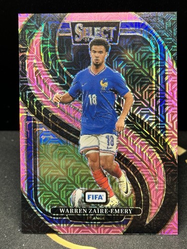 Warren Zaire-Emery 2024 Panini Select FIFA Pink Mojo Prizm /299