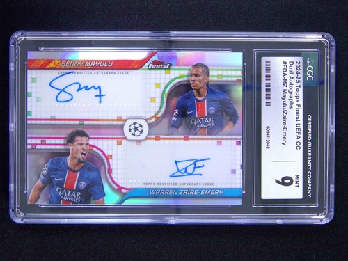 Warren Zaire Emery / Senny Mayulu 2024 Topps Finest UEFA