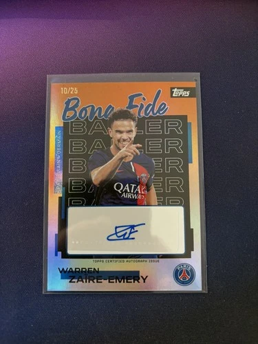 Warren Zaire-Emery 2025 Topps Team Set PSG /25