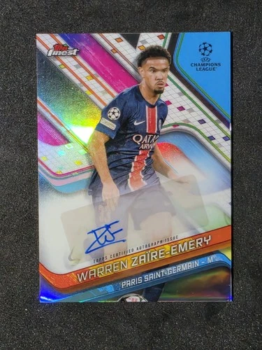 Warren Zaire-Emery 2024 Topps Finest UEFA Club Competitions