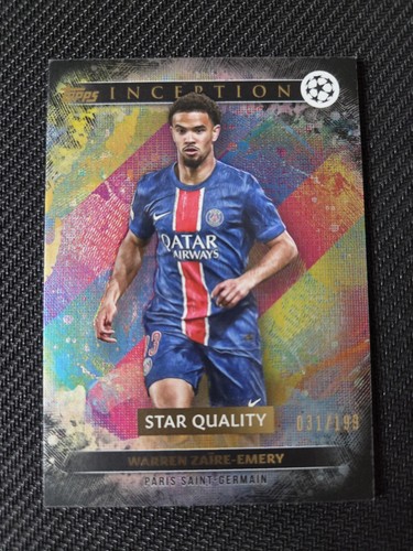 Warren Zaire-Emery 2024 Topps Inception UCC Black Foil /199