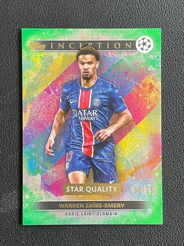 Warren Zaire-Emery 2024 Topps Inception UCC Green Foil /99