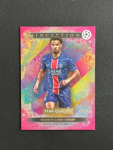 Warren Zaire-Emery 2024 Topps Inception UCC Pink Foil /75