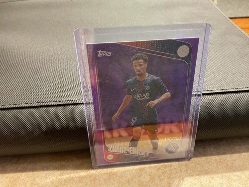 Warren Zaire-Emery 2025 Topps UEFA Club Competitions Purple Refractor /250
