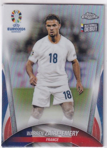 Warren Zaire-Emery 2024 Topps UEFA Euro Argento Rifrattore