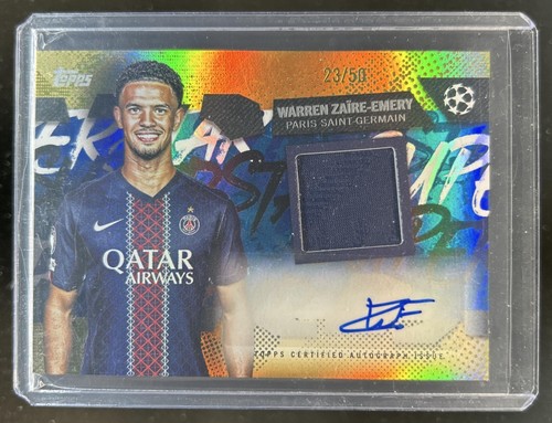 Warren Zaire-Emery 2025 Topps UEFA Gold Foil /50