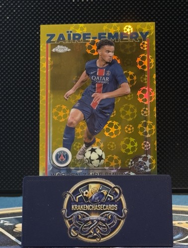 Warren Zaïre-Emery 2024 Topps Chrome Gold Starball /50
