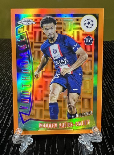 Warren Zaïre-Emery 2023 Topps Chrome UEFA Club Orange /25