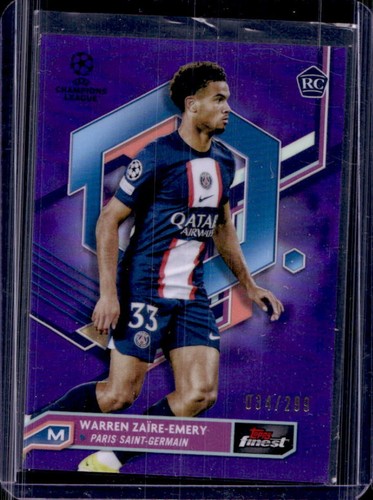 Warren Zaïre-Emery 2022 Panini Finest Viola Rifrattore /299