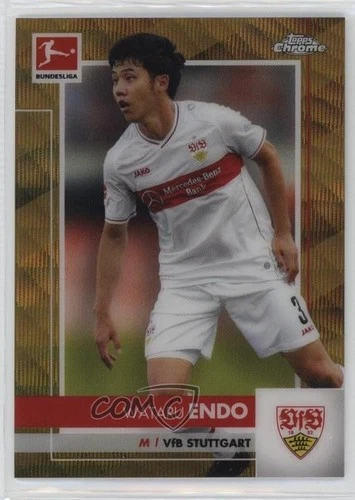 Wataru Endo 2020 Topps Chrome Gold Wave Refractor 1/50
