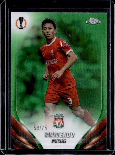 Wataru Endo 2023 Topps Chrome Green Refractor /75