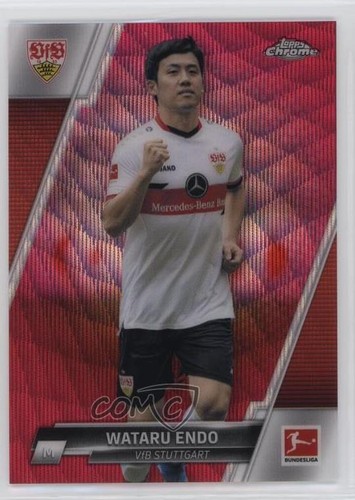 Wataru Endo 2021 Topps Chrome Magenta Wave /399