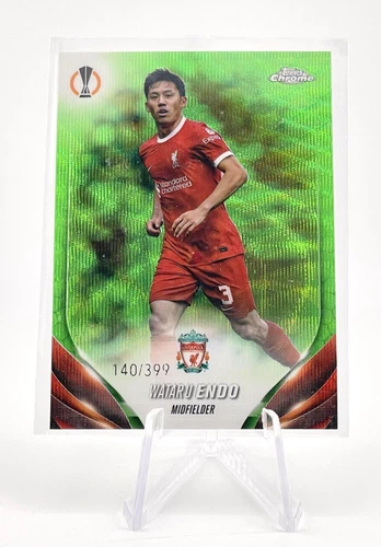 Wataru Endo 2023 Topps Chrome Neon Green Wave /399