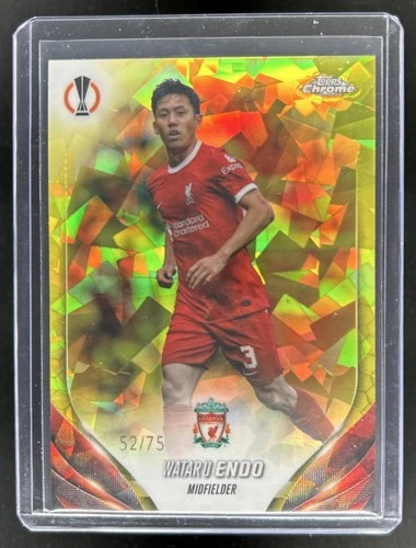 Wataru Endo 2023 Topps Chrome Sapphire Yellow /75